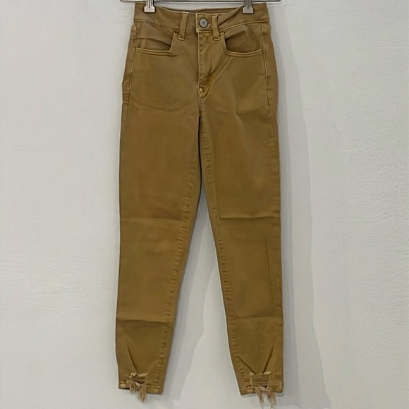 American Eagle Next Level Stretch Hi-Rise Jegging Crop Size 2 - Picture 1 of 6
